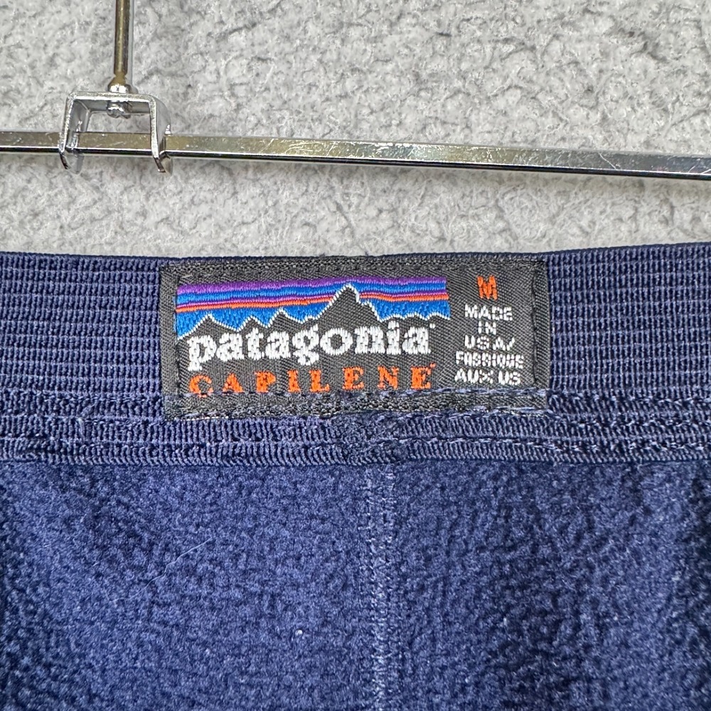 Patagonia Pants Mens M‎ Blue Capilene Base Layer Outdoor Rugged Layer Warm Camp - Picture 3 of 9
